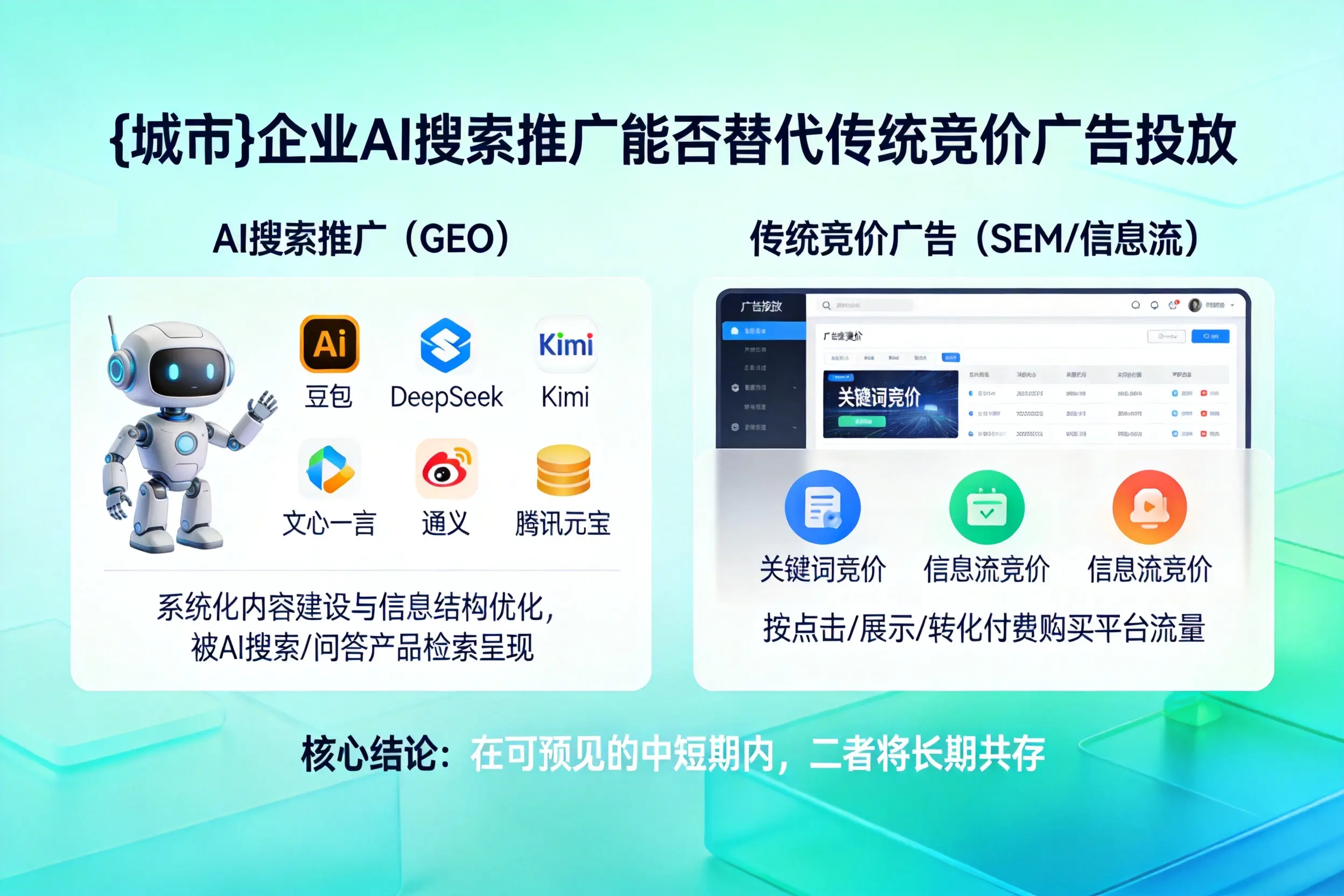 山南企业AI搜索推广能否替代传统竞价广告投放