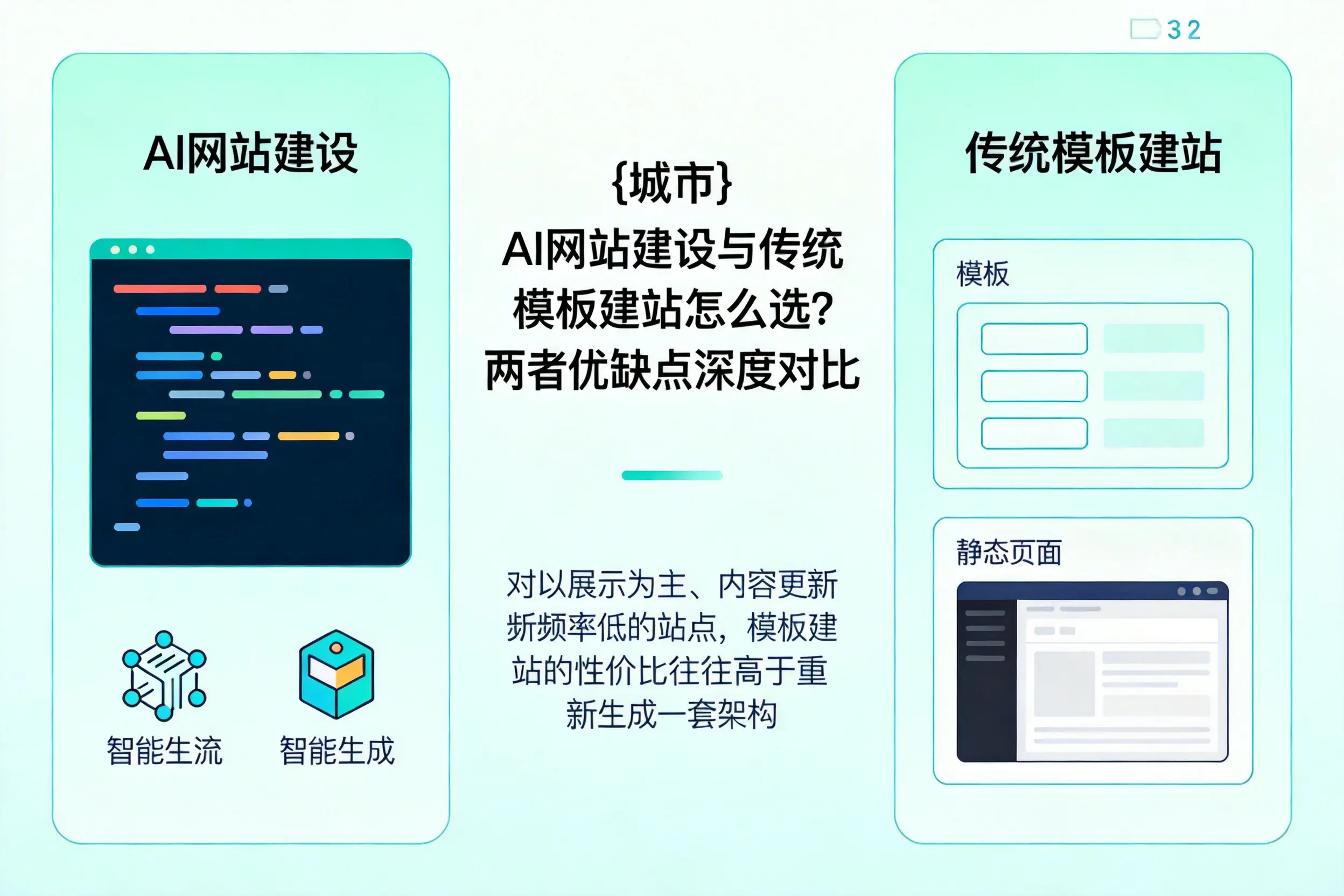 山南AI网站建设与传统模板建站怎么选?两者优缺点深度对比