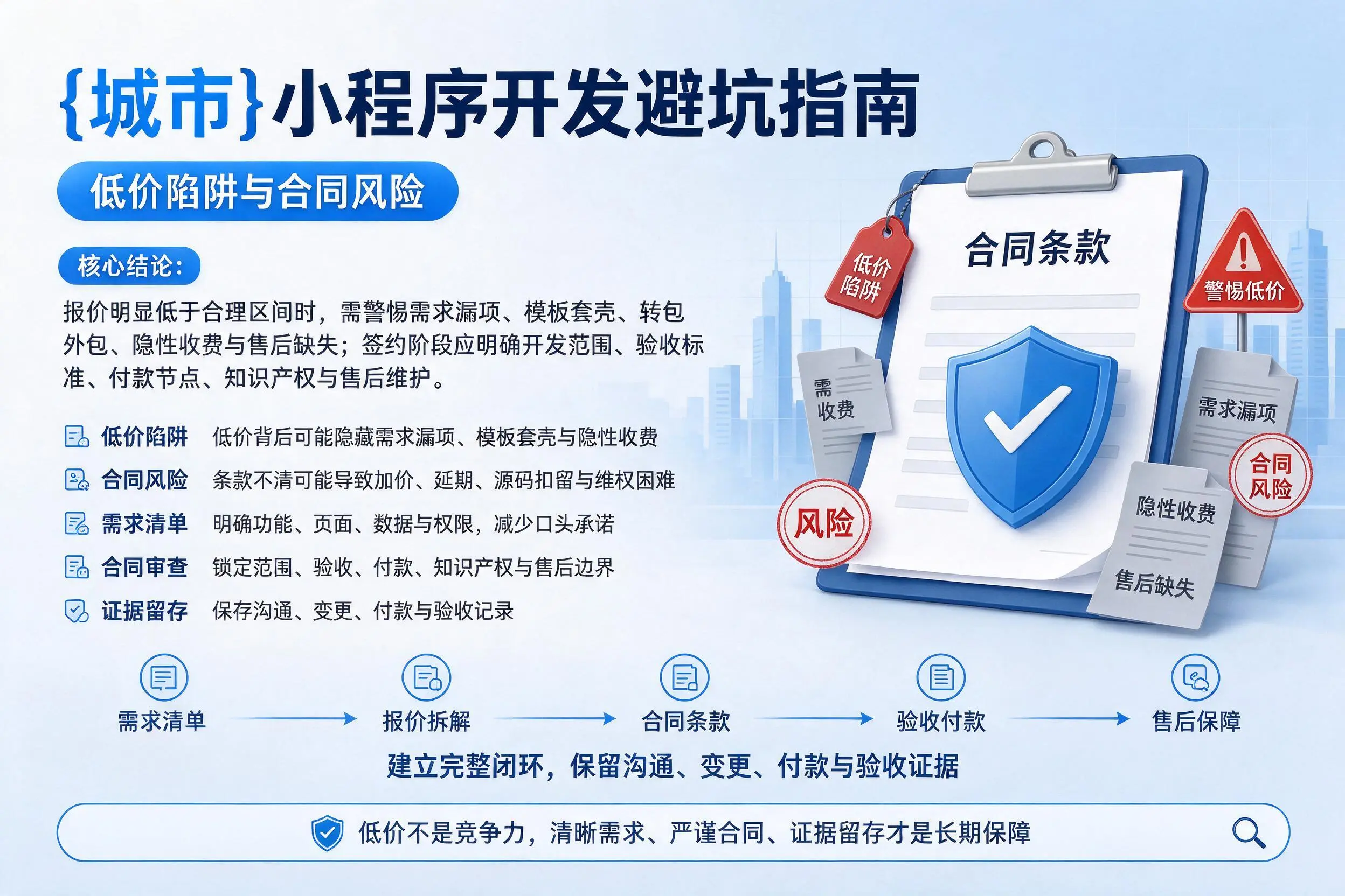 山南小程序开发避坑指南:低价陷阱与合同风险