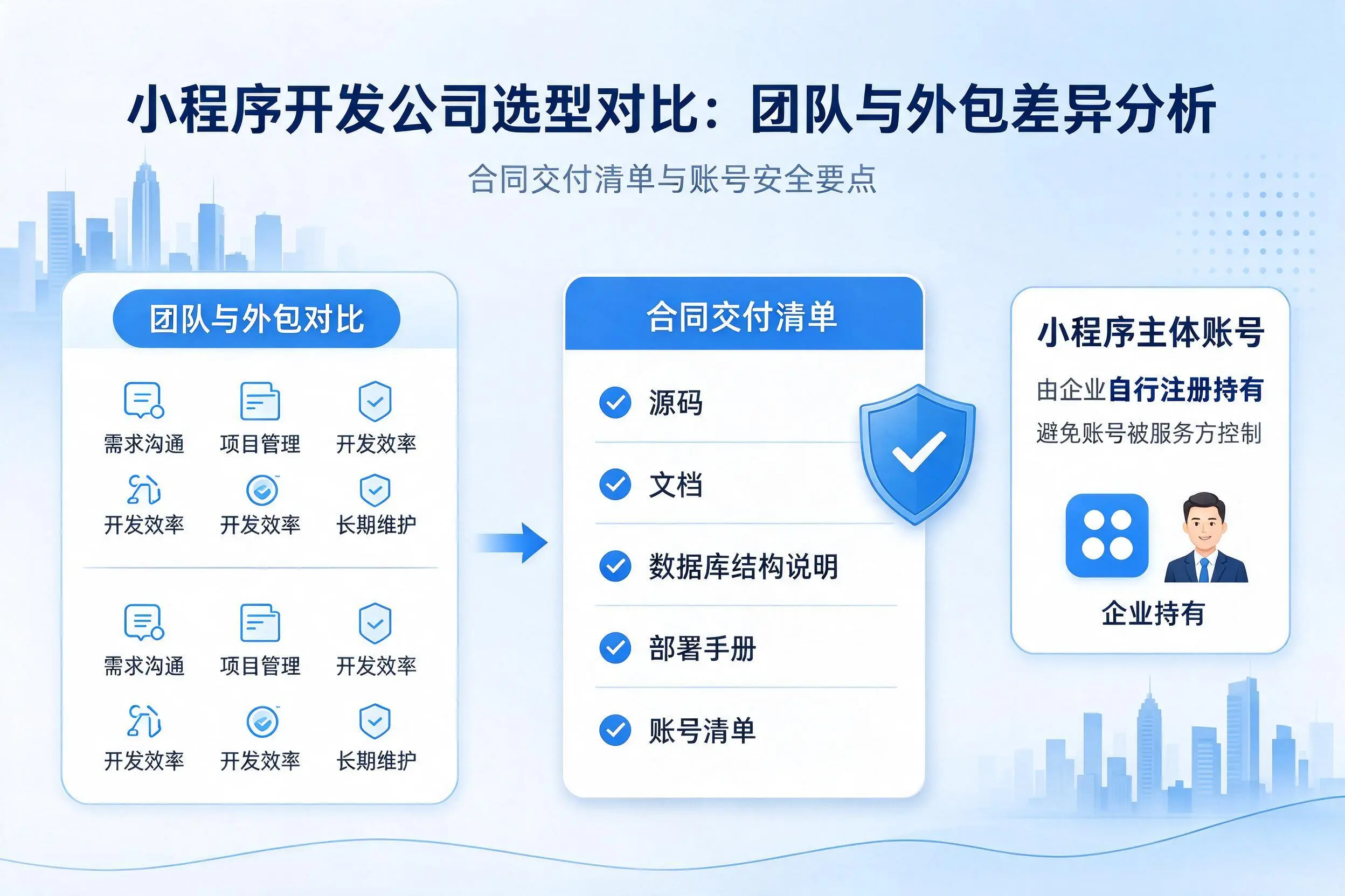 山南小程序开发公司选型对比:团队与外包差异分析