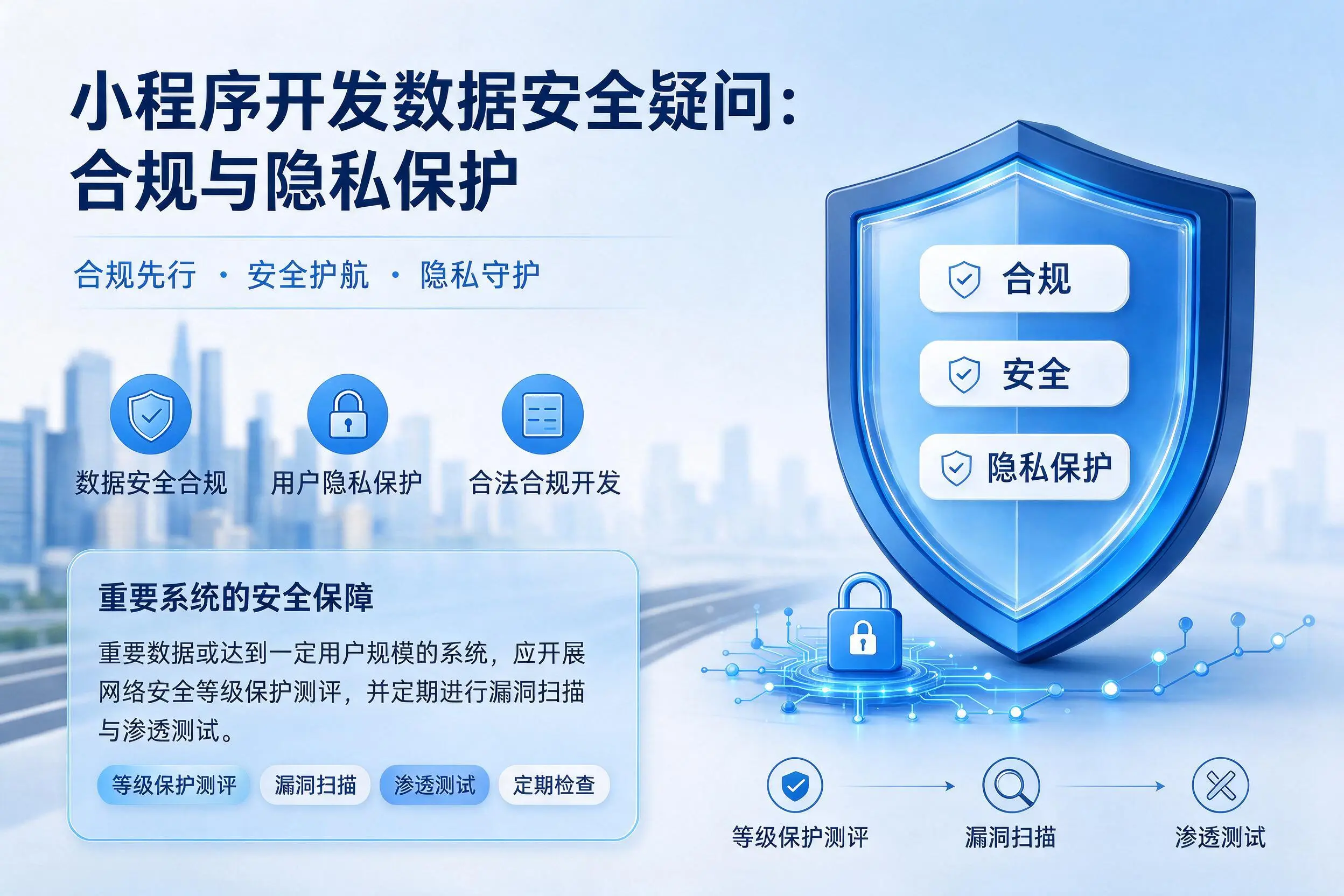 山南小程序开发数据安全疑问:合规与隐私保护