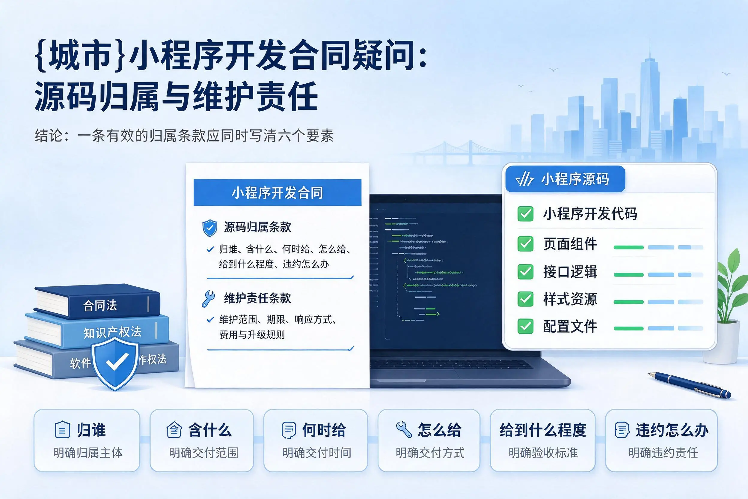 山南小程序开发合同疑问:源码归属与维护责任