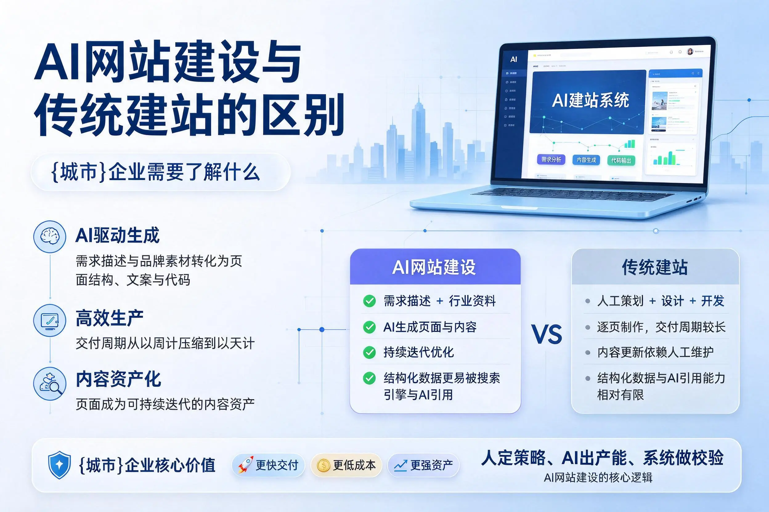 AI网站建设与传统建站的区别,山南企业需要了解什么
