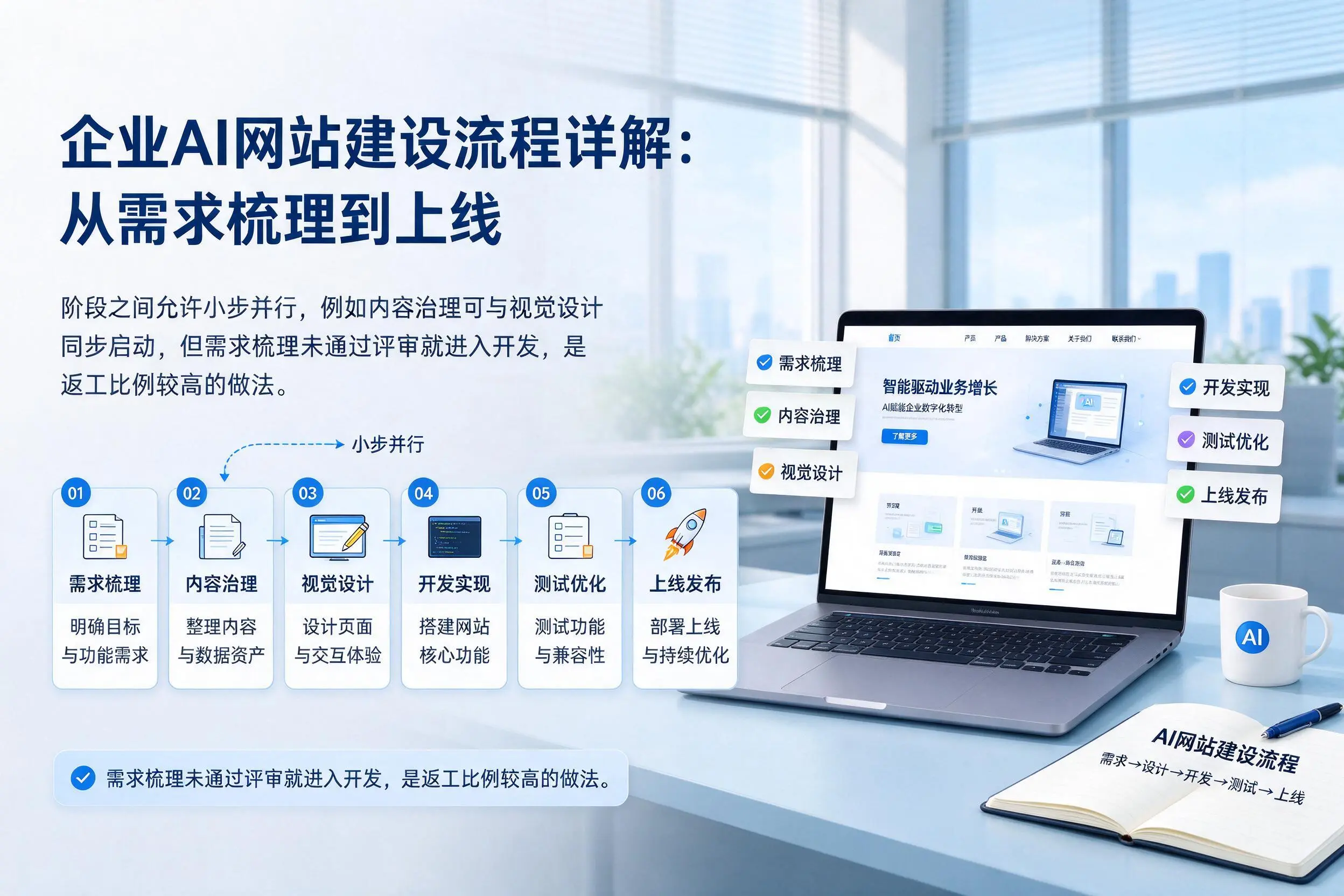 山南企业AI网站建设流程详解：从需求梳理到上线