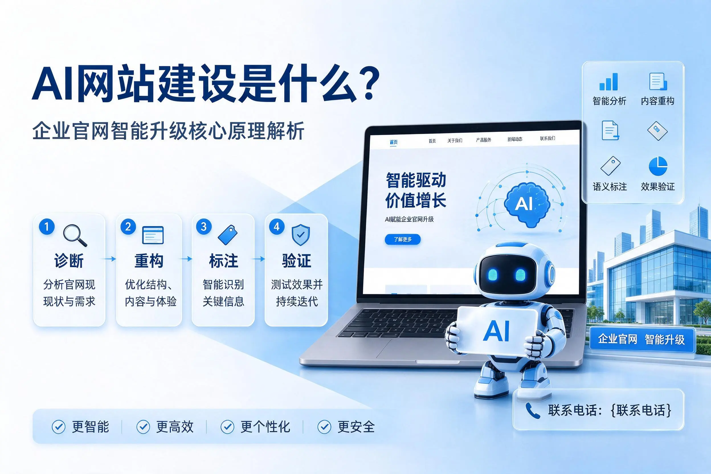 AI网站建设是什么?山南企业官网智能升级核心原理解析