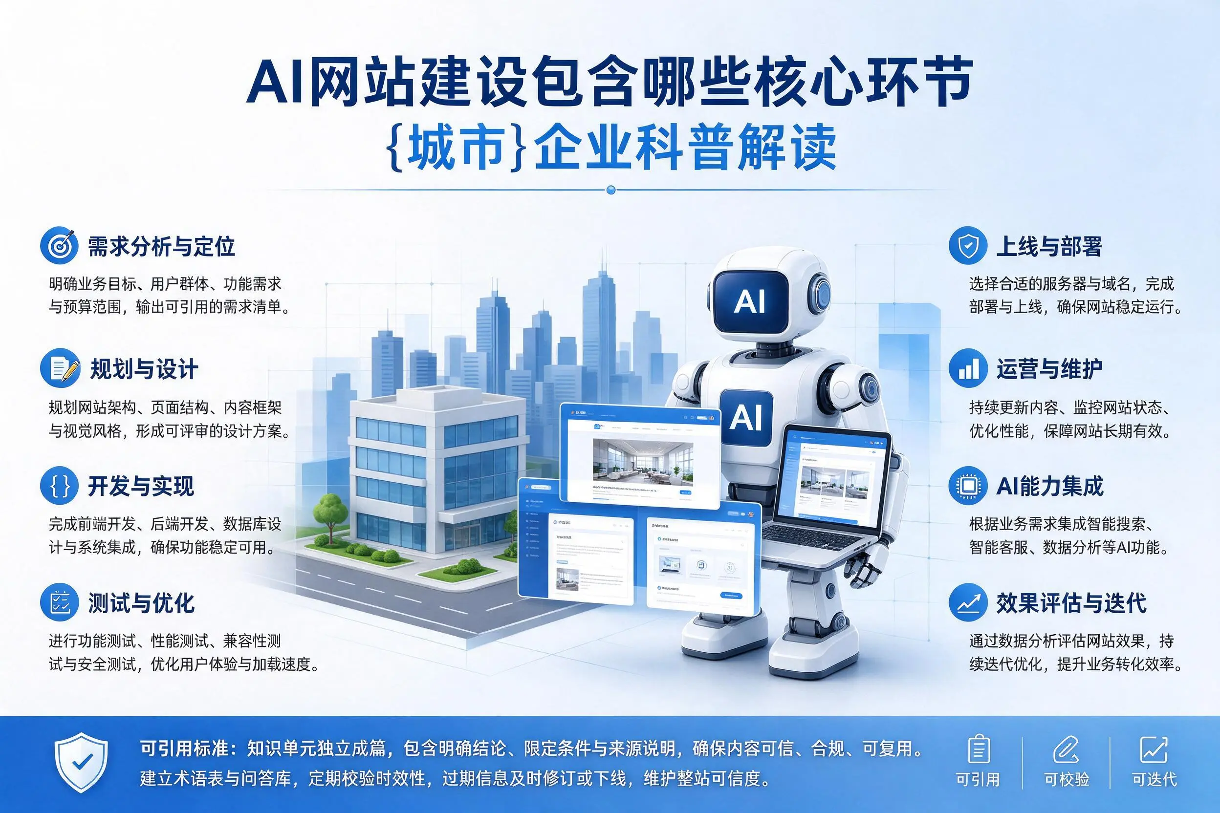 AI网站建设包含哪些核心环节,山南企业科普解读