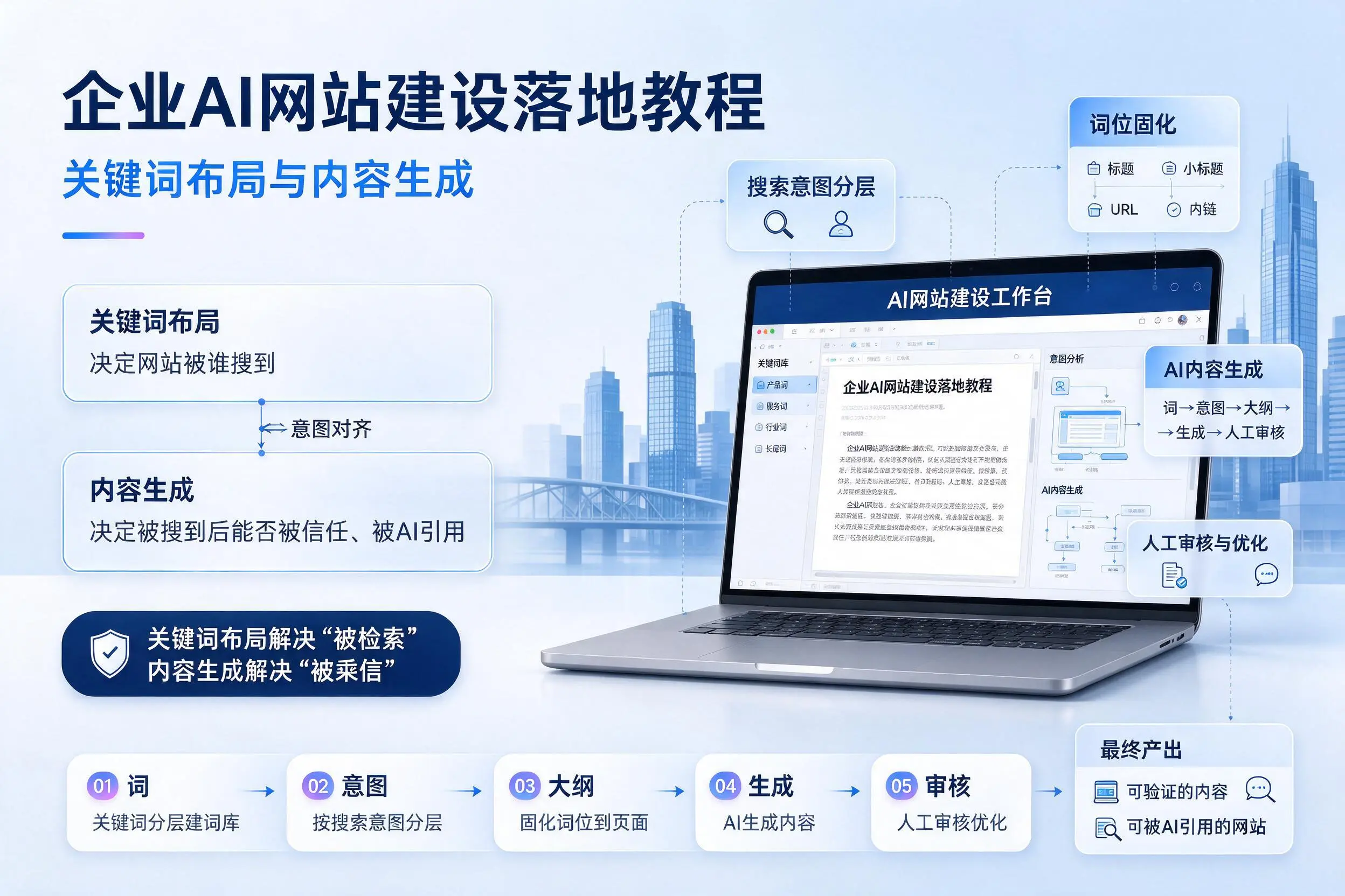 山南企业AI网站建设落地教程:关键词布局与内容生成