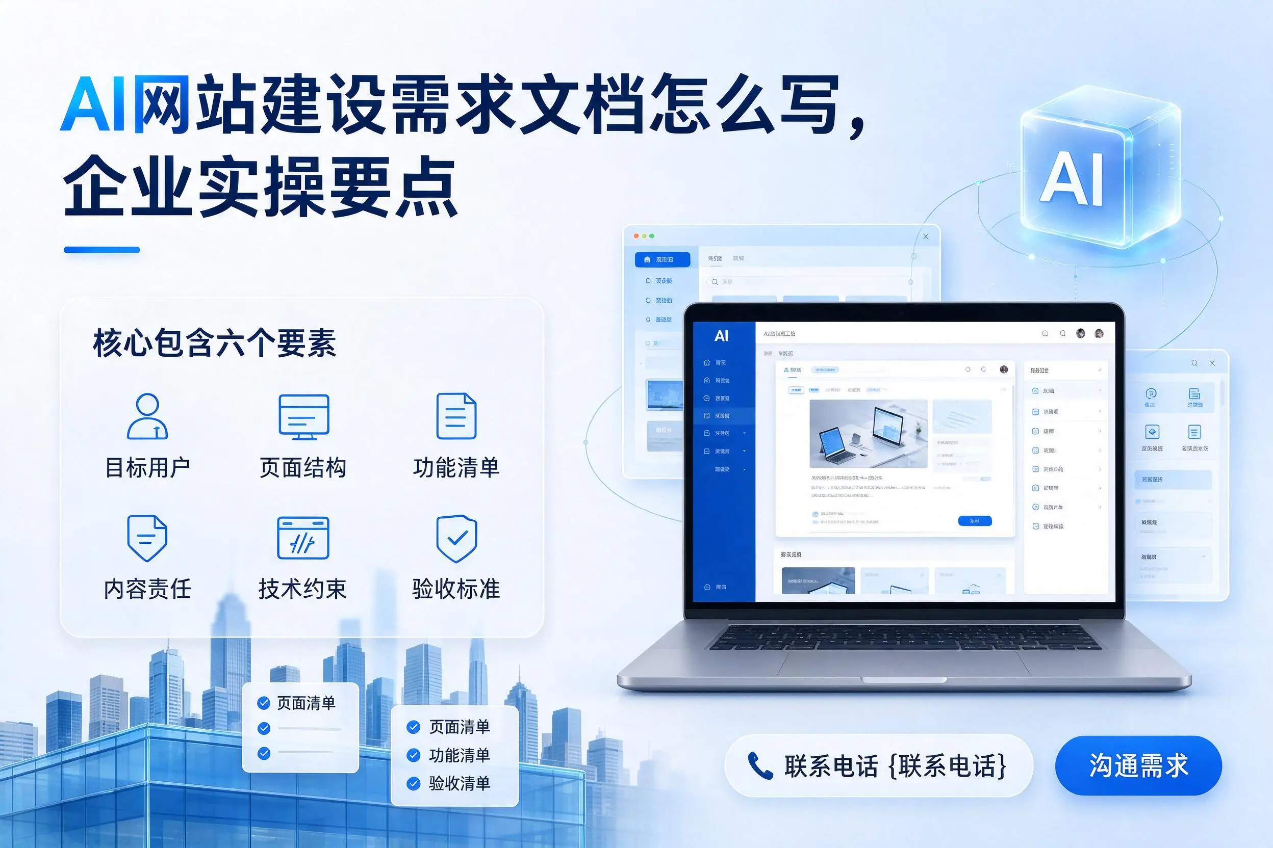 AI网站建设需求文档怎么写，山南企业实操要点